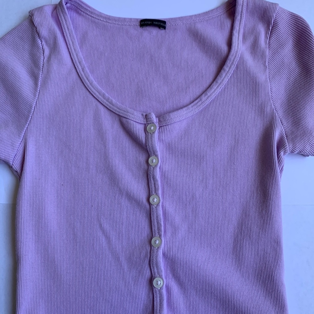 light purple zelly top from brandy melville